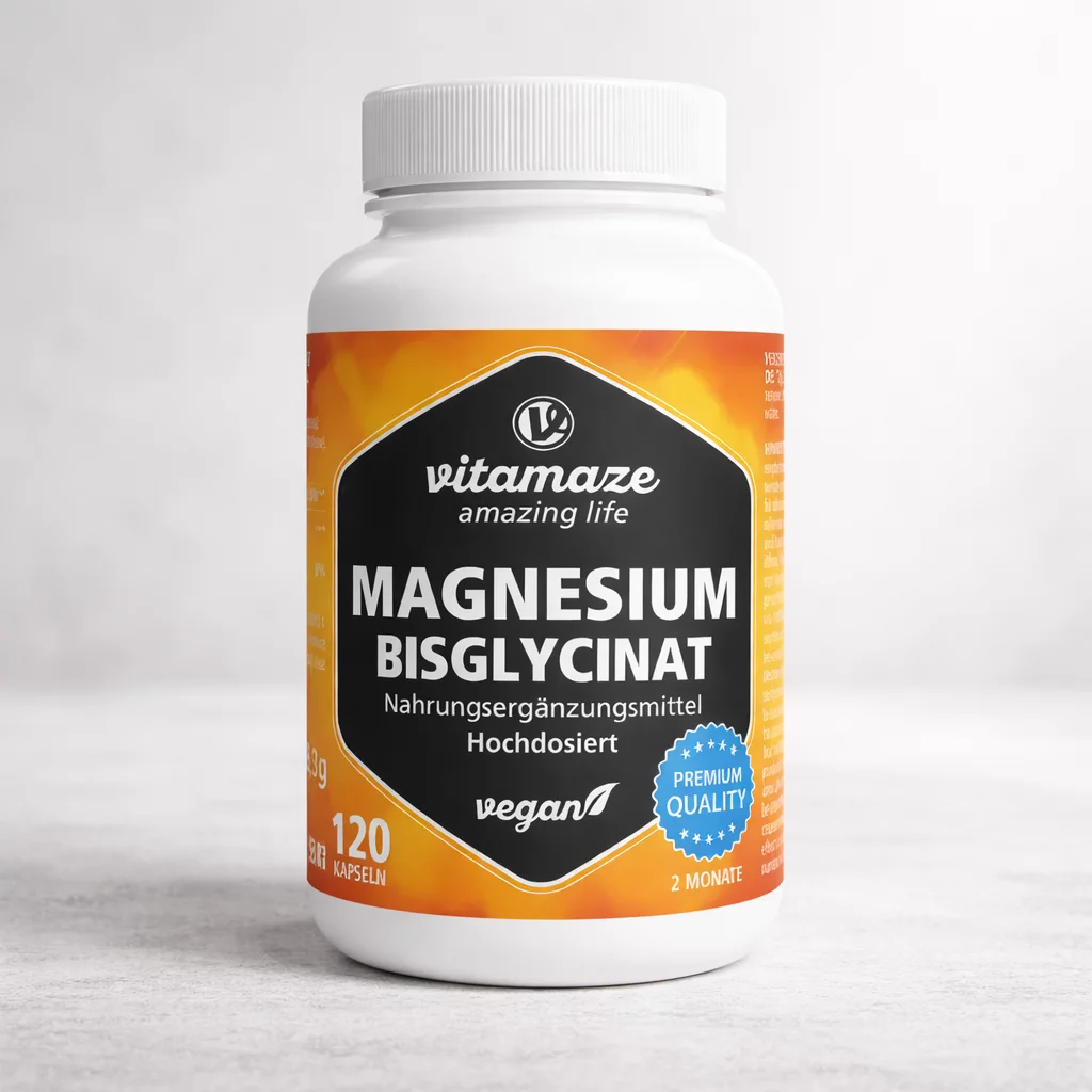 Vitamaze Magnesium Bisglycinat – Kapseln (Produktbild)