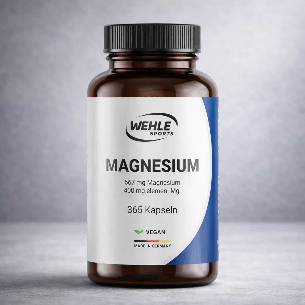 Sportnahrung Wehle Magnesium 400mg – Kapseln (Produktbild)