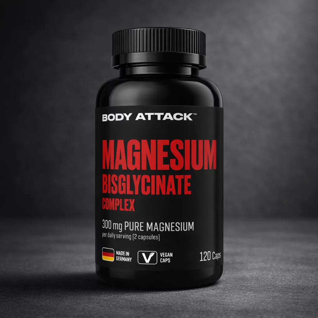 Body Attack Magnesium Bisglycinate Complex – Kapseln (Produktbild)