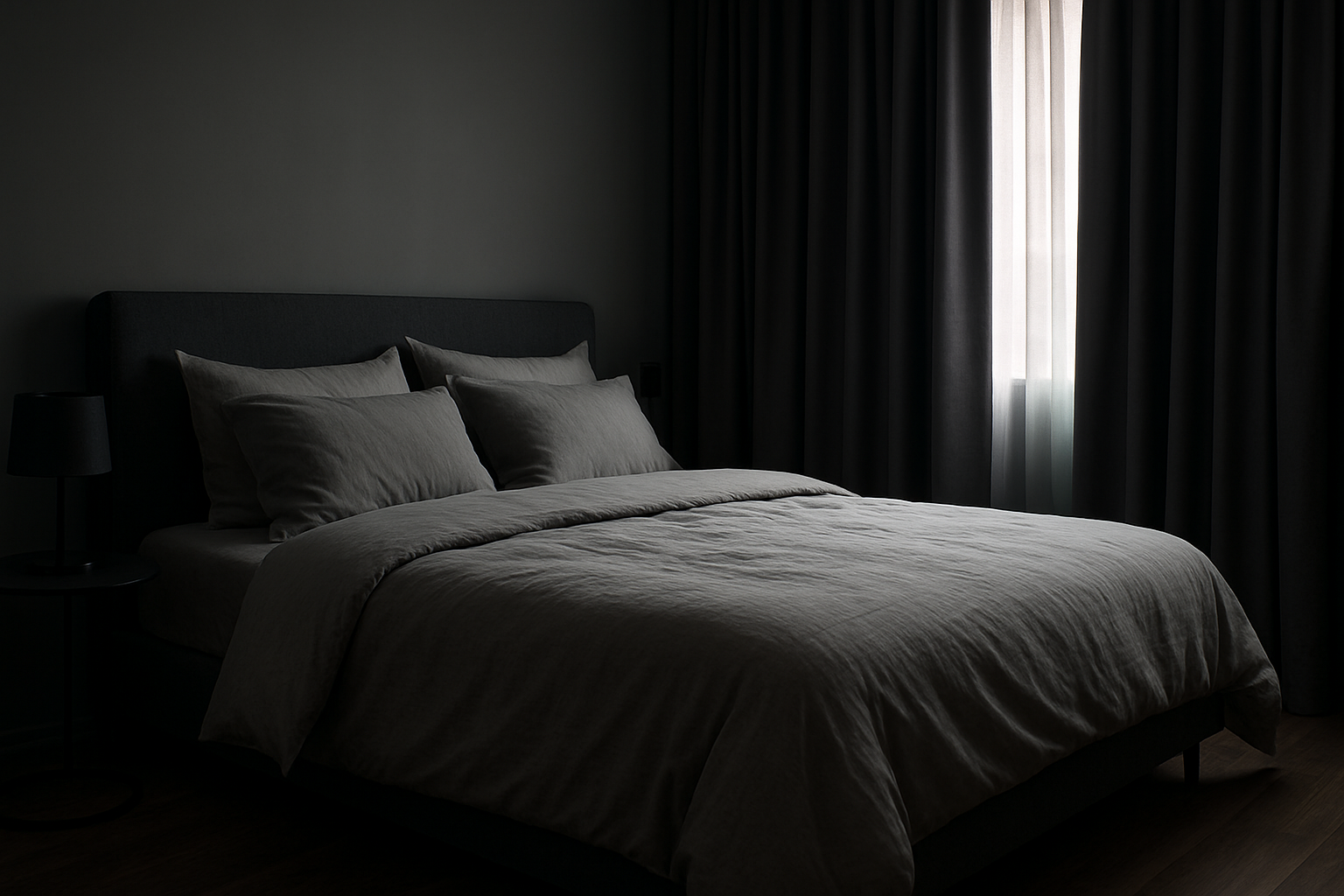 Ruhiges Schlafzimmer mit optimaler Schlafumgebung