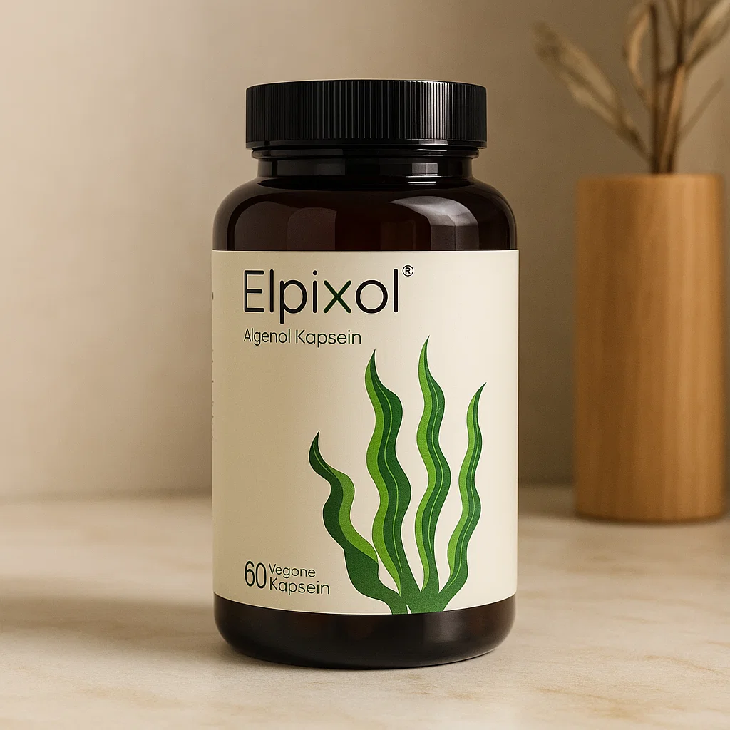 Elpixol Algenöl Kapseln 1000 mg Omega-3 vegan – Produktbild