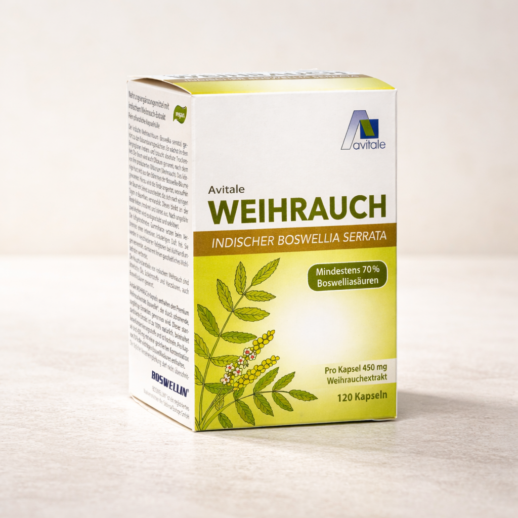 Weihrauch 450 mg Boswellia Serrata Kapseln (via Apodiscounter) – Produktbild