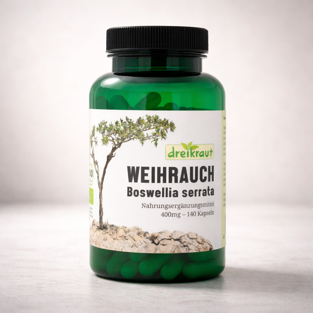 Dreikraut – Weihrauch Kapseln BIO (Boswellia Serrata) – Produktbild