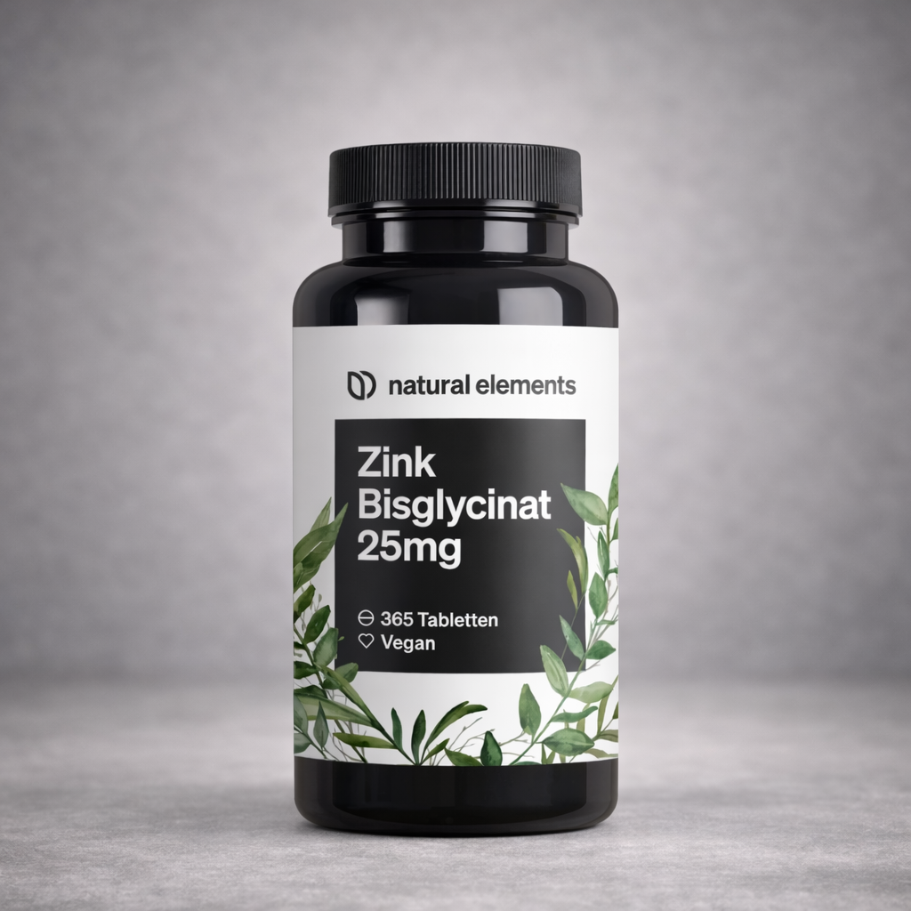 natural elements Zink Bisglycinat – Tabletten (Produktbild)