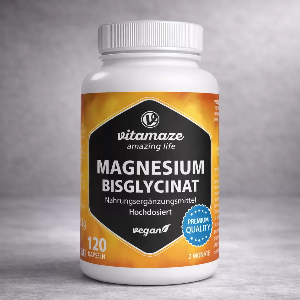 Vitamaze Magnesium Bisglycinat – Kapseln (Produktbild)