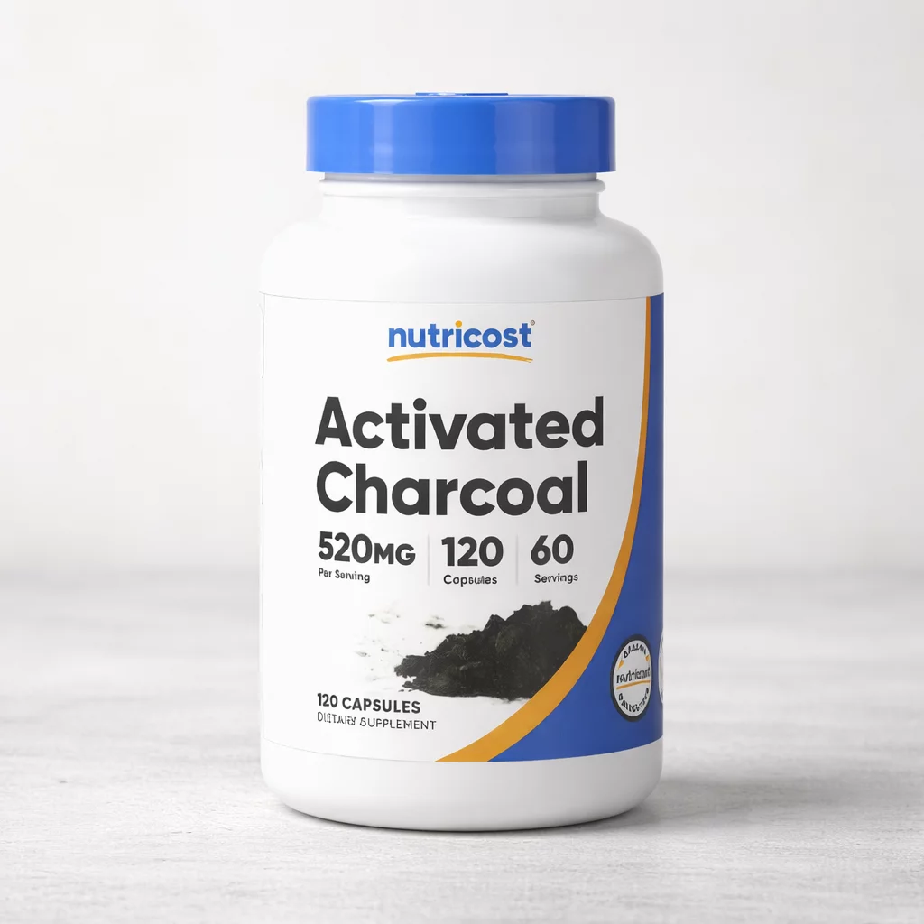 iHerb Nutricost Activated Charcoal – Produktbild